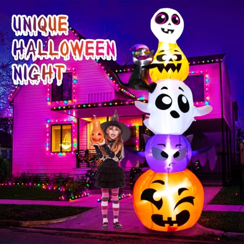 Meland Halloween Inflatable 8FT Outdoor Decorations with LED Light L6475