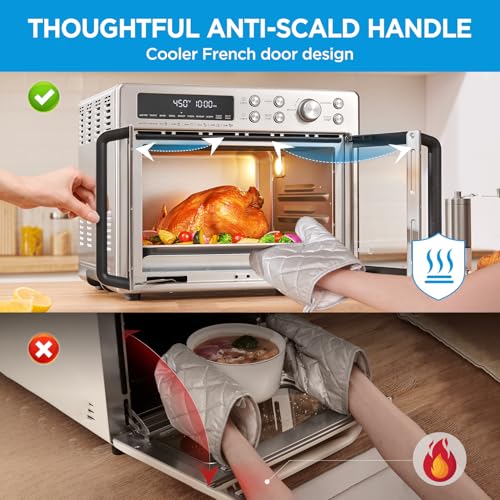 Midea Flexify French Door Toaster Oven Air Fryer Combo, 26.4 QT, Stainless Steel X404
