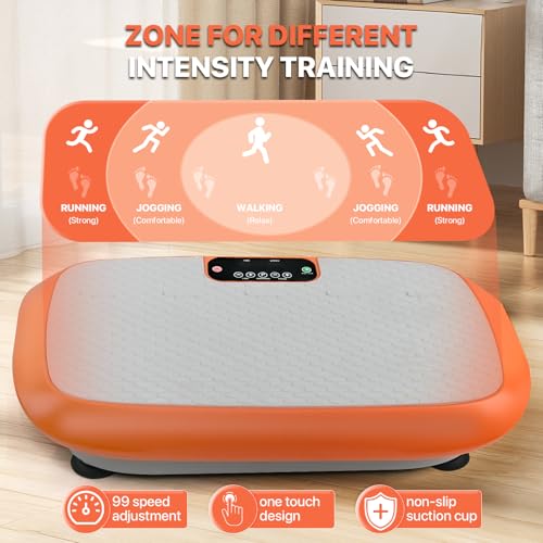 Vibration Plate Exercise Machine for Home Fitness, 99 Adjustable Speeds R1228