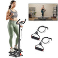 Sunny Health & Fitness 2-in-1 Smart Stepper Machine with Resistance Bands T171583