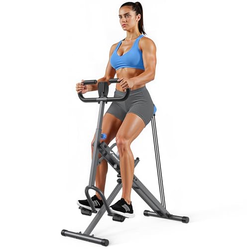 MERACH R07 2 in 1 Squat Rowing Machine, Foldable Home Exercise Equipment Y20209