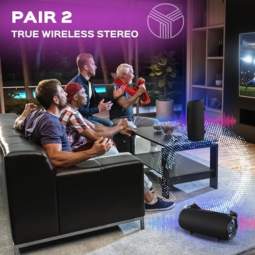 TREBLAB Ultra Loud Wireless Speaker 60W Stereo Sound with Deep Bass, 20H Playtime, Waterproof R962505