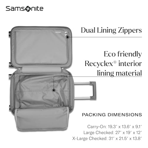 Samsonite UpLIFT 31" Lightweight Hardside Spinner Luggage, Expandable, Elemental Blue X2007