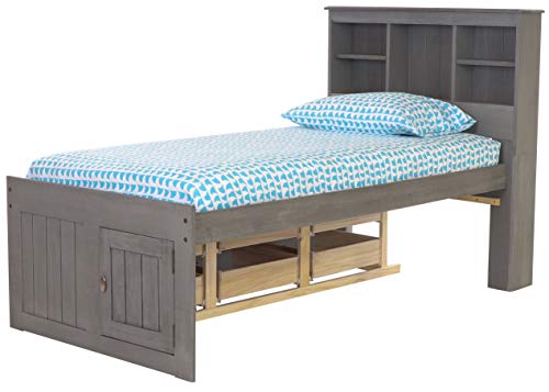 Discovery World Furniture White Full Bookcase Bed with 6 Drawers Z895159
