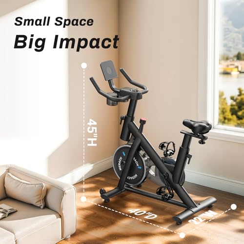 MERACH Exercise Bike, Low Noise Indoor Cycling Bike with App X955106