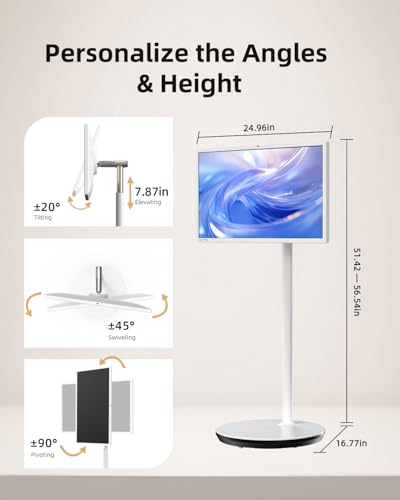 25 Inch Portable Smart TV with Touchscreen, Android 14, 8GB RAM + 128GB Storage A4881