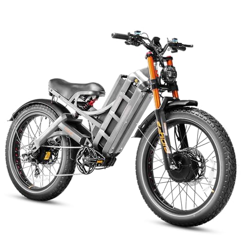 Romeo Pro 3 Electric Bike for Adults 5000W Dual Motor 60V 80Ah Fat Tire Full Suspension I27752