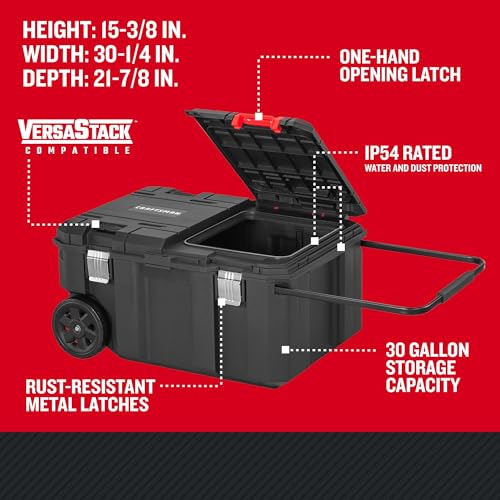 CRAFTSMAN VERSASTACK 30 Gallon Rolling Tool Chest CMST17870 E49617