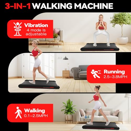 Sperax Walking Vibration Pad with APP, 3 in 1 Under Desk Treadmill M5277