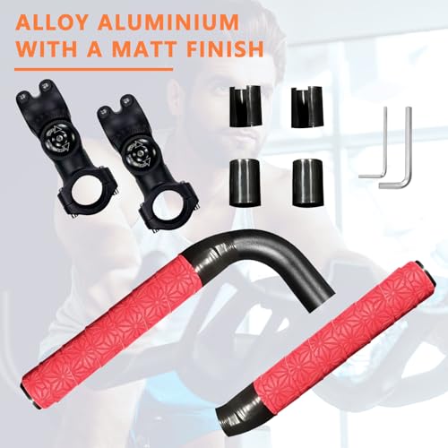 Handlebar Extender for Peloton Indoor Exercise Bikes, Sheep-horn with Black Tapes & Grips F973