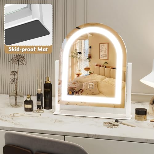 Vanity Mirror with Lights, 12.6"×15" LED Makeup Mirror, Touch Control Dimmable D52089