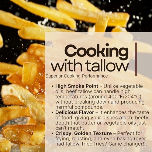 Beef Tallow for Cooking 7 LB Bulk Pail with Safety Seal C25715