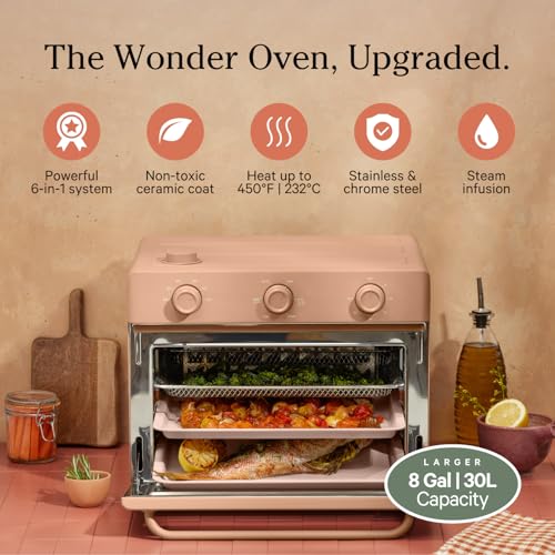 Our Place Wonder Oven 6-in-1 Air Fryer & Toaster Oven with Steam Infusion, Char J748