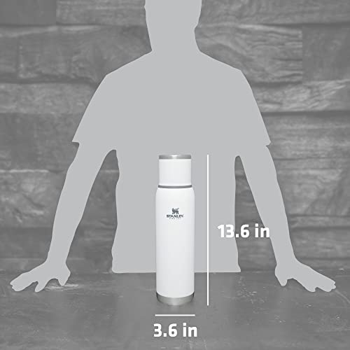 Stanley Adventure-To-Go Vacuum Bottle 25 oz Wide Mouth Insulated Stainless Steel Thermos, Blue Glow D5617