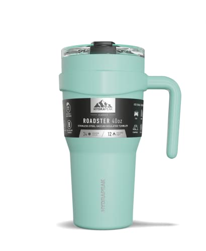 Hydrapeak Roadster 40oz Stainless Steel Tumbler with Straw Lid (Aqua) I313892