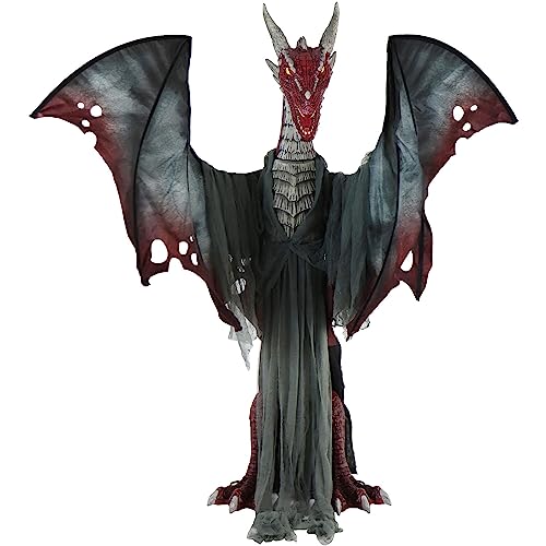 Haunted Hill Farm Motion-Activated 7.5-Ft. Smoldering Ghoul Animatronic Halloween Decoration N1475