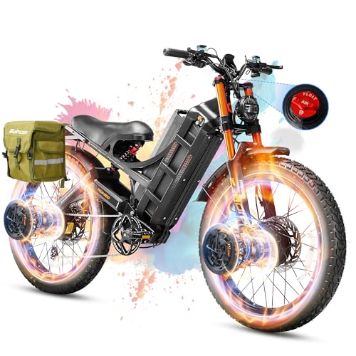 Romeo Pro 3 Electric Bike for Adults 5000W Dual Motor 60V 80Ah Fat Tire Full Suspension I27752