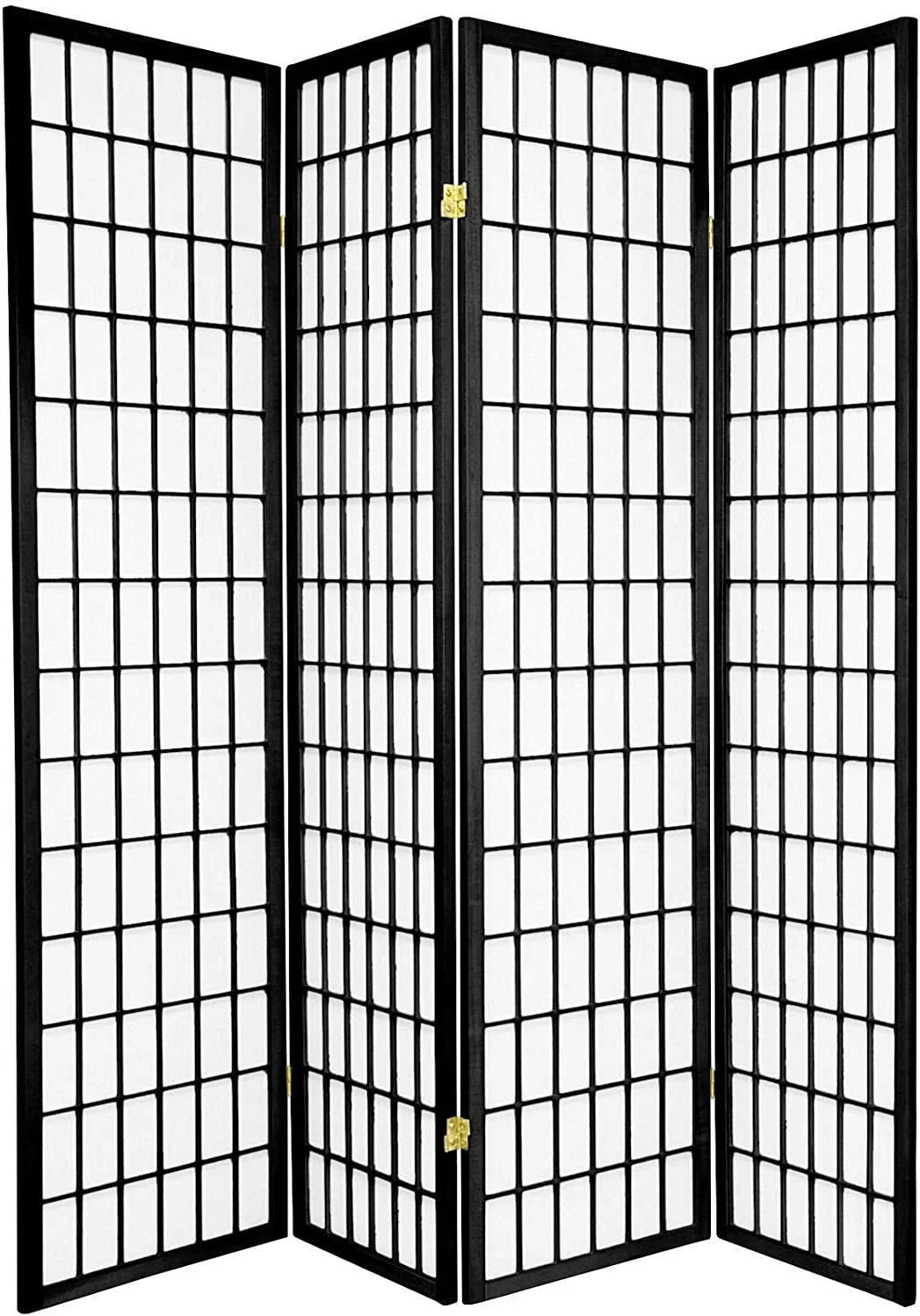 GTU Furniture Japanese Style 4 Panel Wood Shoji Room Divider Screen Q599
