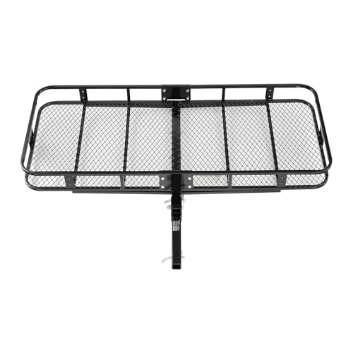 VEVOR 70" x 30" x 6" Hitch Cargo Carrier, 500 lbs Capacity, Folding for 2" Receiver I3546