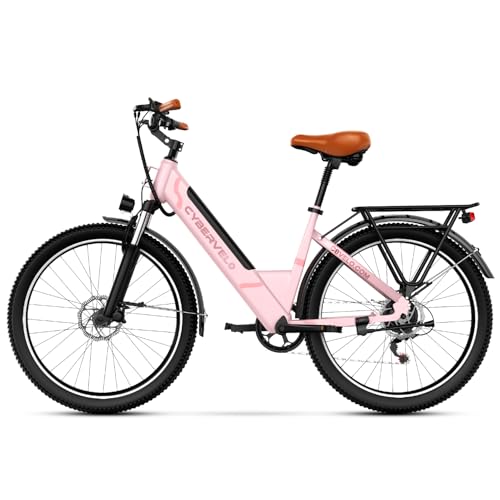 1000 Peak Electric Bike for Adults,up 80 Miles Removable Battery Ebike, 26" Electric E Bike with 7-Speed,Adult Electric Bicycles for Commute Beach Snow Womens All Terrain