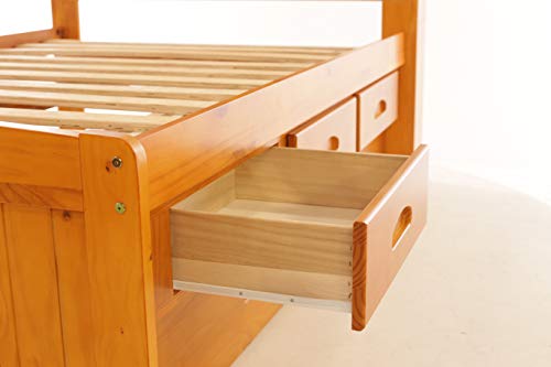 Discovery World Furniture White Full Bookcase Bed with 6 Drawers Z895159