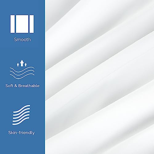 Bedecor Air Bed Sheets for Mattress Cover Removable Elastic Band Soft Breathable Twin XL Light Gray U508