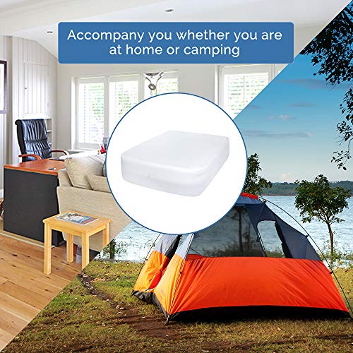 Bedecor Air Bed Sheets for Mattress Cover Removable Elastic Band Soft Breathable Twin XL Light Gray U508