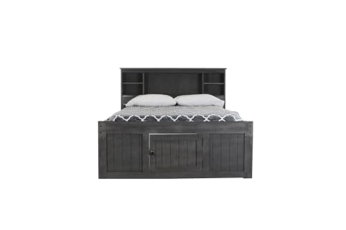 Discovery World Furniture White Full Bookcase Bed with 6 Drawers Z895159