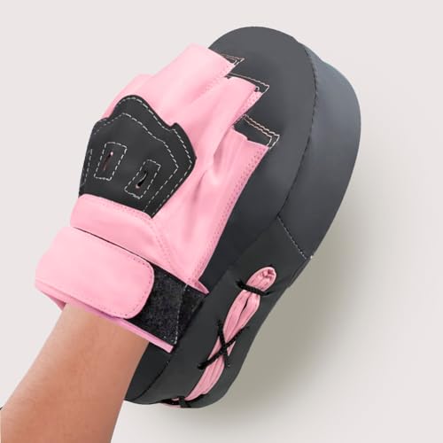 Valleycomfy Boxing Curved Focus Punching Mitts Leatherette Training Pads D262