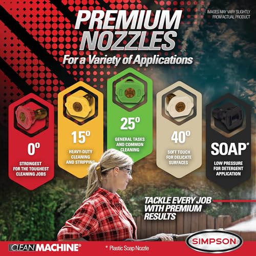 Simpson Cleaning 3400 PSI Gas Pressure Washer, 2.5 GPM, CRX Engine, 25-Foot Hose K189
