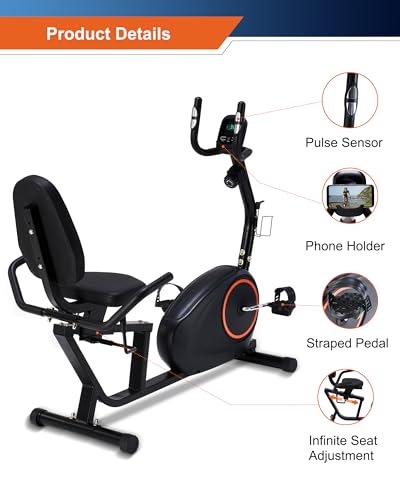 Recumbent Exercise Bike for Seniors with 400LB Capacity M8602
