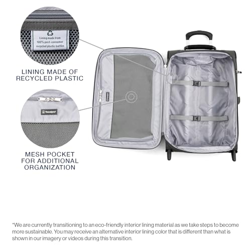 Travelpro Maxlite 5 Softside Expandable 2 Wheel Carry-On Luggage, Burgundy, 22-Inch Q6258
