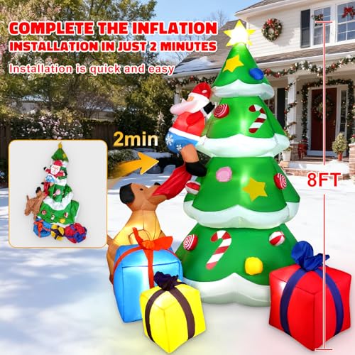 HFO 8 FT Halloween Inflatable Pumpkin Reaper Ghost with LED Lights W411