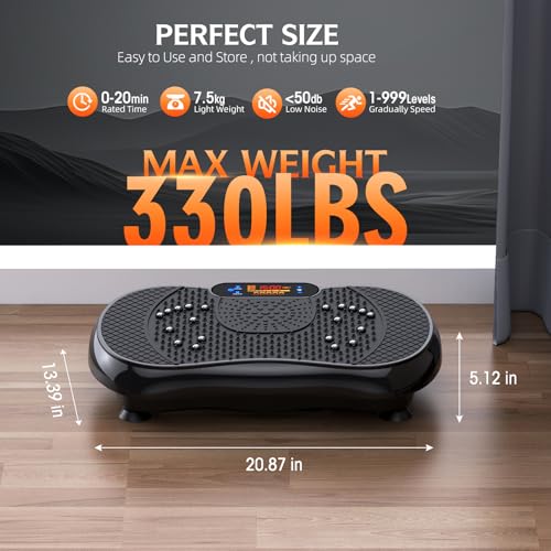 Vibration Plate Exercise Machine for Full Body Workout at Home Q99449