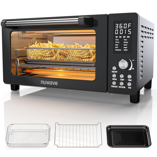 Nuwave Bravo Pro Smart 21QT Toaster Oven Air Fryer Combo, Convection Countertop, Mint Green B532672