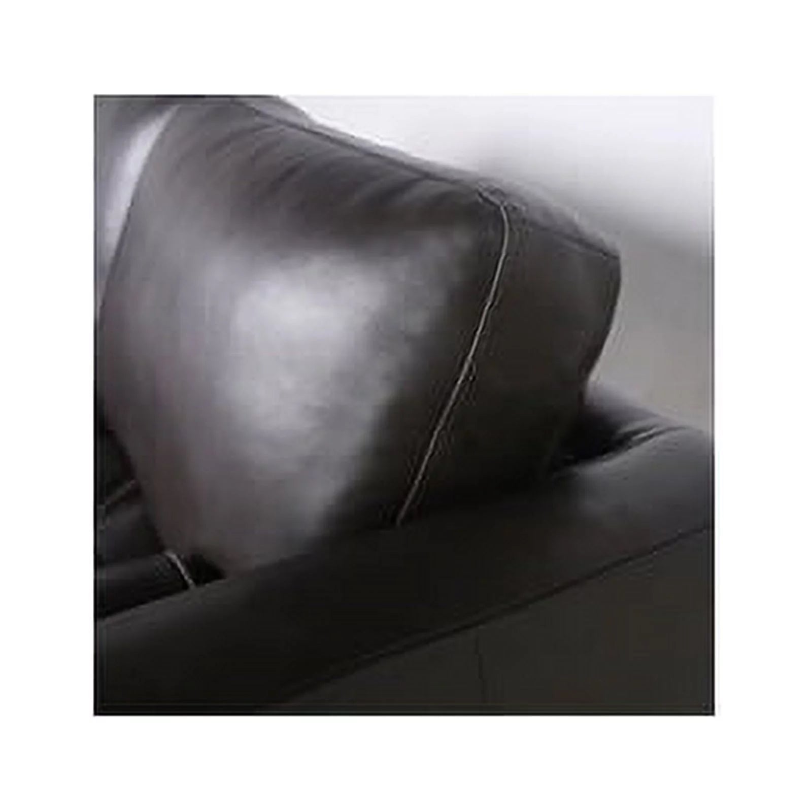 Stanton Leather Sofa Tufted Seat Dark Brown V657