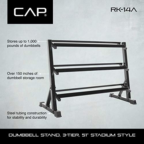 CAP Barbell Dumbbell Rack 5-75lb Storage G562297