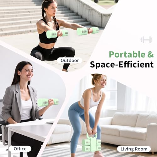 2-in-1 Adjustable Dumbbells Set for Home Gym Exercise H9792