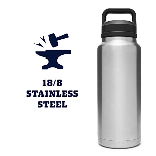 YETI Rambler 36 oz Bottle, Vacuum Insulated, Stainless Steel with Chug Cap M79550