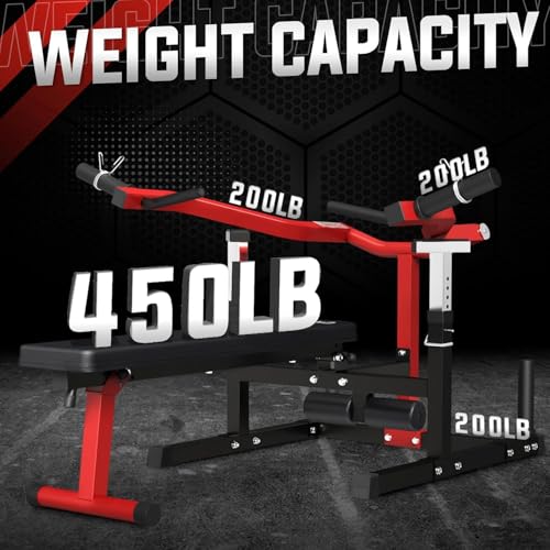 GMWD Chest Press Machine 1050LBS with Independent Converging Arms, Adjustable Bench U29223