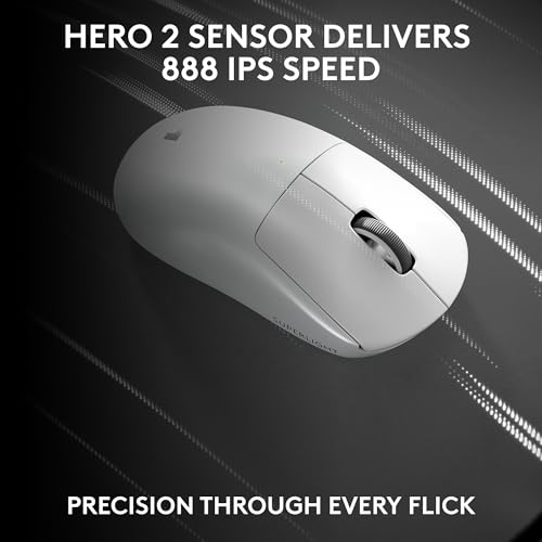 Logitech G PRO X Superlight 2 DEX Wireless Gaming Mouse, 60g, White D21215