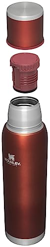 Stanley Adventure-To-Go Vacuum Bottle 25 oz Wide Mouth Insulated Stainless Steel Thermos, Blue Glow D5617