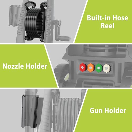 4000 PSI Electric Pressure Washer with 4 Nozzles and Foam Cannon W613877