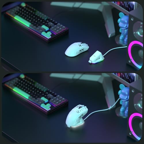 Attack Shark X11 59g Superlight Wireless Gaming Mouse with RGB Charging Dock, Black W869