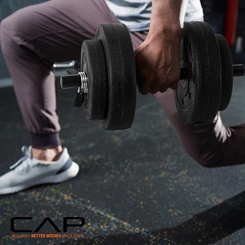CAP Barbell 40-Pound Adjustable Cement Dumbbell Set C781