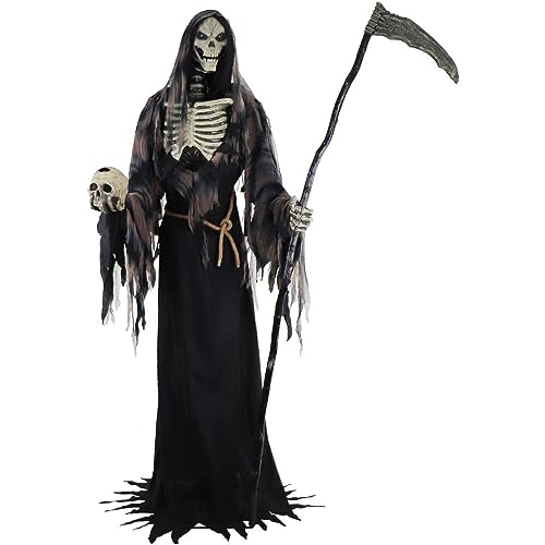 Haunted Hill Farm Motion-Activated 7.5-Ft. Smoldering Ghoul Animatronic Halloween Decoration N1475