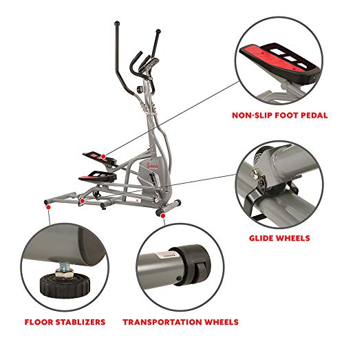 Sunny Health & Fitness Magnetic Elliptical Trainer with Tablet Holder B608