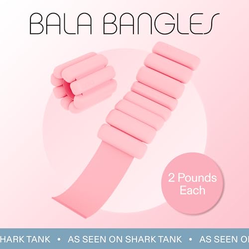 Bala Bangles Wrist & Ankle Weights Adjustable Silicone Set for Women Men Y10032