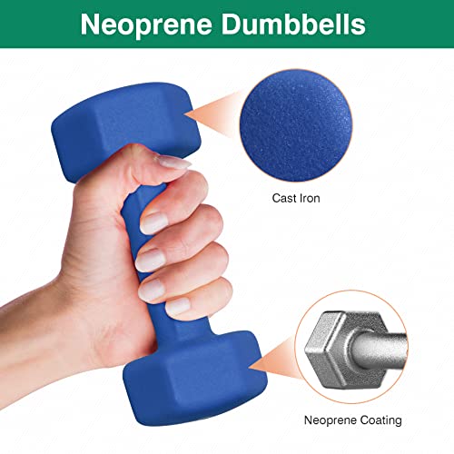 Neoprene Dumbbell Hand Weight Pairs for Home Gym Exercise N796