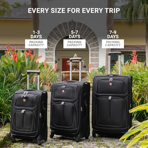 SwissGear Sion Softside Expandable Luggage, Black, 29-Inch C81483
